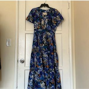 Anthropologie Blue somerset maxi dress